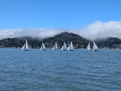 Mercury Fleet on a downwind run